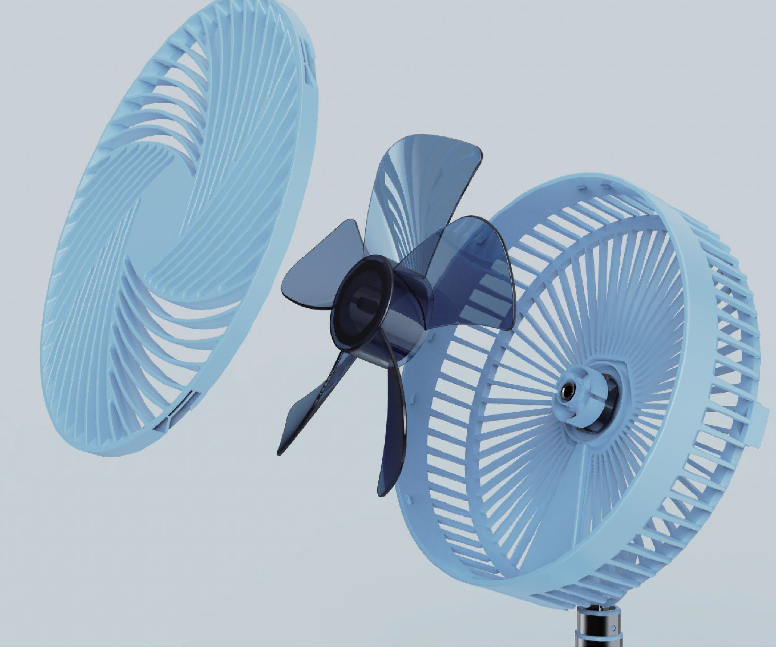 New folding and retractable all-in-one fan product design – Concept ...